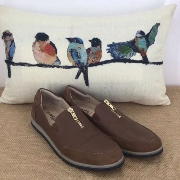 Vaneli Women’s Sport Quaver Brown Leather Slip-On Wesley Loafer Size 8N - Picture 3 of 11